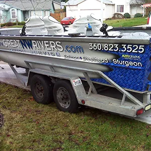 River Guide Boat Wrap Graphics